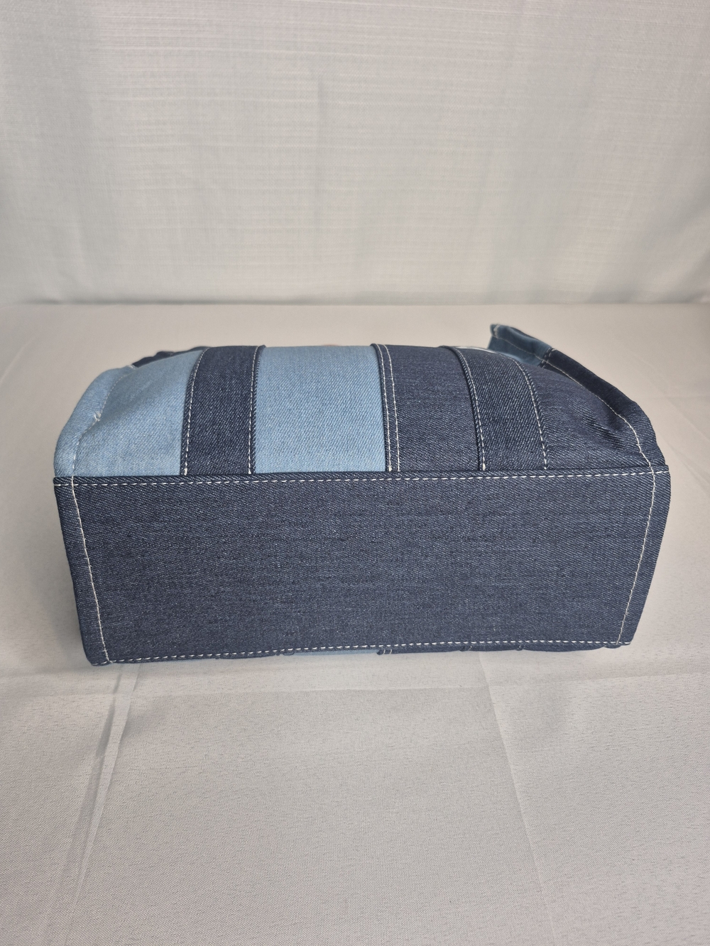 Fashion Patchwork Denim Tote Bag NWOT - Picture 10 of 12